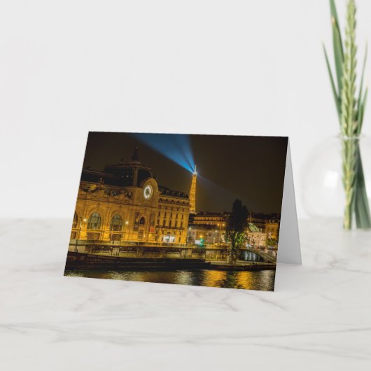Carte Musée d'Orsay in Paris at night (Devant)