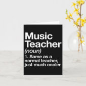 Carte Music Enseignant Définition Fun Ck To School First (Fleur jaune)