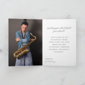 Carte Music Theme Belated Birthday Card Brass Instrument (Intérieur)