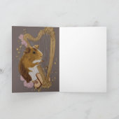 Carte Musical Guinea Pig Greeting Card (Intérieur)