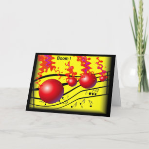 Carte Musical Motif Greeting card