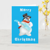 Carte Musical Snowman avec Guitare Funny Christmas Card (Fleur jaune)