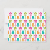 Carte Musicale de Guitare Colorée (Dos)