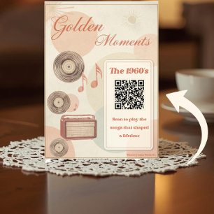 Carte musicale « Moments dorés » des années 1960 a