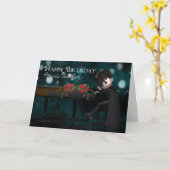 Carte musicale Teacher (Fleur jaune)