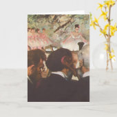 Carte Musicians dans l'orchestra by Edgar Degas (Fleur jaune)