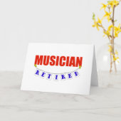 CARTE MUSICIEN RETRAITÉ (Fleur jaune)