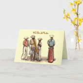 Carte Musiciens de rue haïtiens Dia del Padre (Fleur jaune)