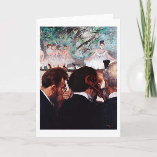 Carte Musiciens d'orchestre, Edgar Degas (Devant)