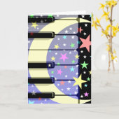 Carte musique (Fleur jaune)