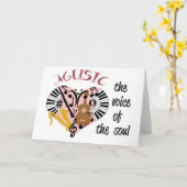 Carte Musique (Fleur jaune)