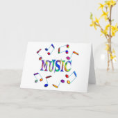 Carte Musique (Fleur jaune)