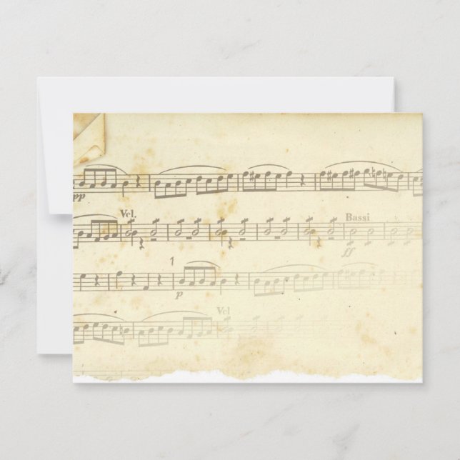 Carte Musique Antique Sheet (Devant)