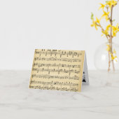 Carte Musique Antique Sheet (Fleur jaune)