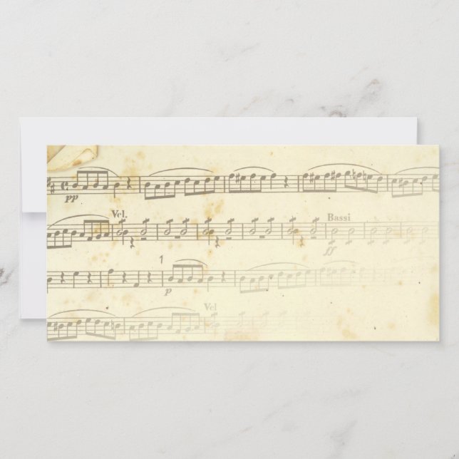 Carte Musique Antique Sheet (Devant)