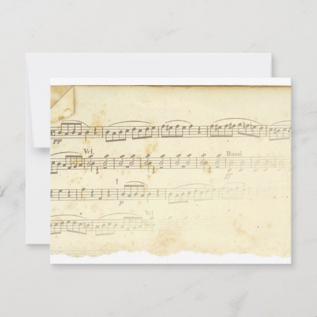 Carte Musique Antique Sheet (Devant)