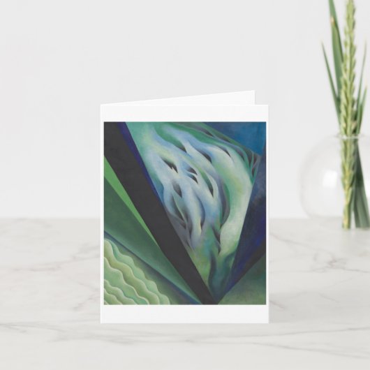 Carte Musique bleue et verte de Georgia O'Keeffe, (Devant)