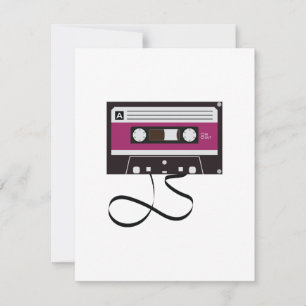 Carte Musique Classique Cassette Bande Vintage Retro ann