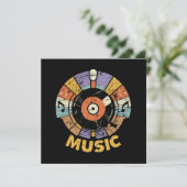 Carte musique classique rétro (Debout devant)