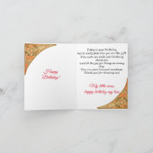 Carte Musique d'Alphonse Mucha, Joyeux anniversaire (Intérieur)