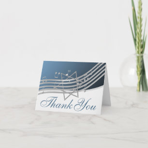 Carte Musique dans l'air Merci note