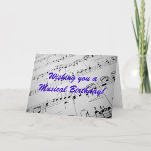 Carte Musique de feuille