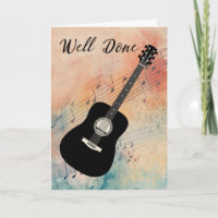 Musique de guitare Performance Félicitations Aquar