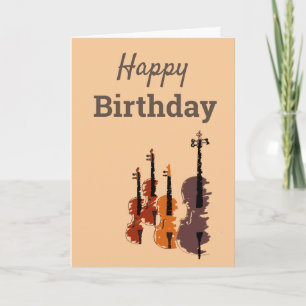 Carte Musique de l'arty à cordes violon