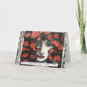 CARTE MUSIQUE DE NOTECARD IS WHAT FEELINGS SOUND LIKE.