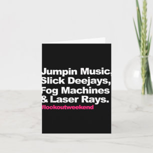Carte Musique Endiablée Deejays Élégants Machines à Brou