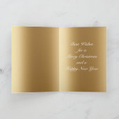 Carte Musique et danse Gold Christmas (Intérieur)
