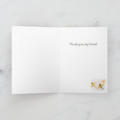Carte Musique et fleurs d'amis (Intérieur)