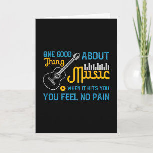 Carte Musique - Pas de douleur quand la musique vous fra