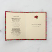 Carte Musique religieuse Sainte Cécile Prière catholique (Intérieur)