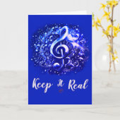 CARTE MUSIQUE - RESTER AUTHENTIQUE (Fleur jaune)