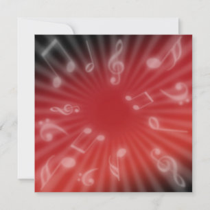Carte Musique rouge