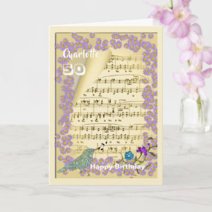 Carte Musique Thème Joyeux Anniversaire Personnalisé