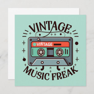 Carte Musique vintage Freak