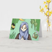 Carte Muslimah (Fleur jaune)