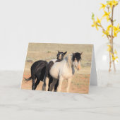 Carte Mustangs sauvages de l'Occident (Fleur jaune)