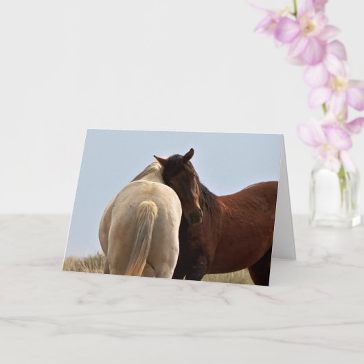 Carte Mustangs sauvages de l'Occident (Orchidée)