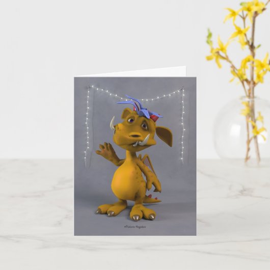 Carte Mustard Dragon (Fleur jaune)