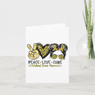 Carte Mwpp Leopard Peace Love Cure Chilhood Cancer Awar