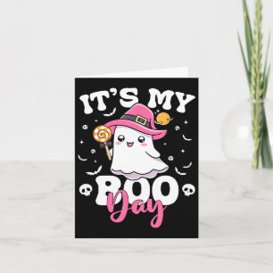 Carte My Boo Day mignon Halloween Anniversaire Fille Fan