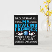 Carte My Bowling Excusez Bowling T Shirts Funny Bowler G (Fleur jaune)