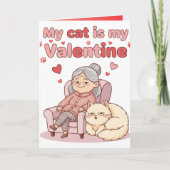 Carte My Cat is My Valentine! Funny Valentines Day (Devant)