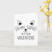 Carte My Cats Are My Valentine Cat Valentines Day 1  (Fleur jaune)
