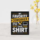 Carte My Favorite Coworker Gave Me This  (Fleur jaune)