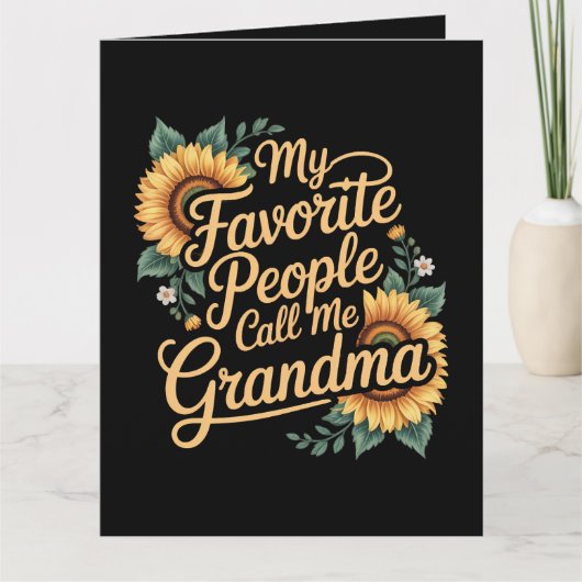 Carte My Favorite People Call Me Grandma Mother's Day (Devant)