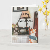 CARTE *MY FAVORITE SEAMSTRESS** ON VALENTINE'S DAY (Fleur jaune)